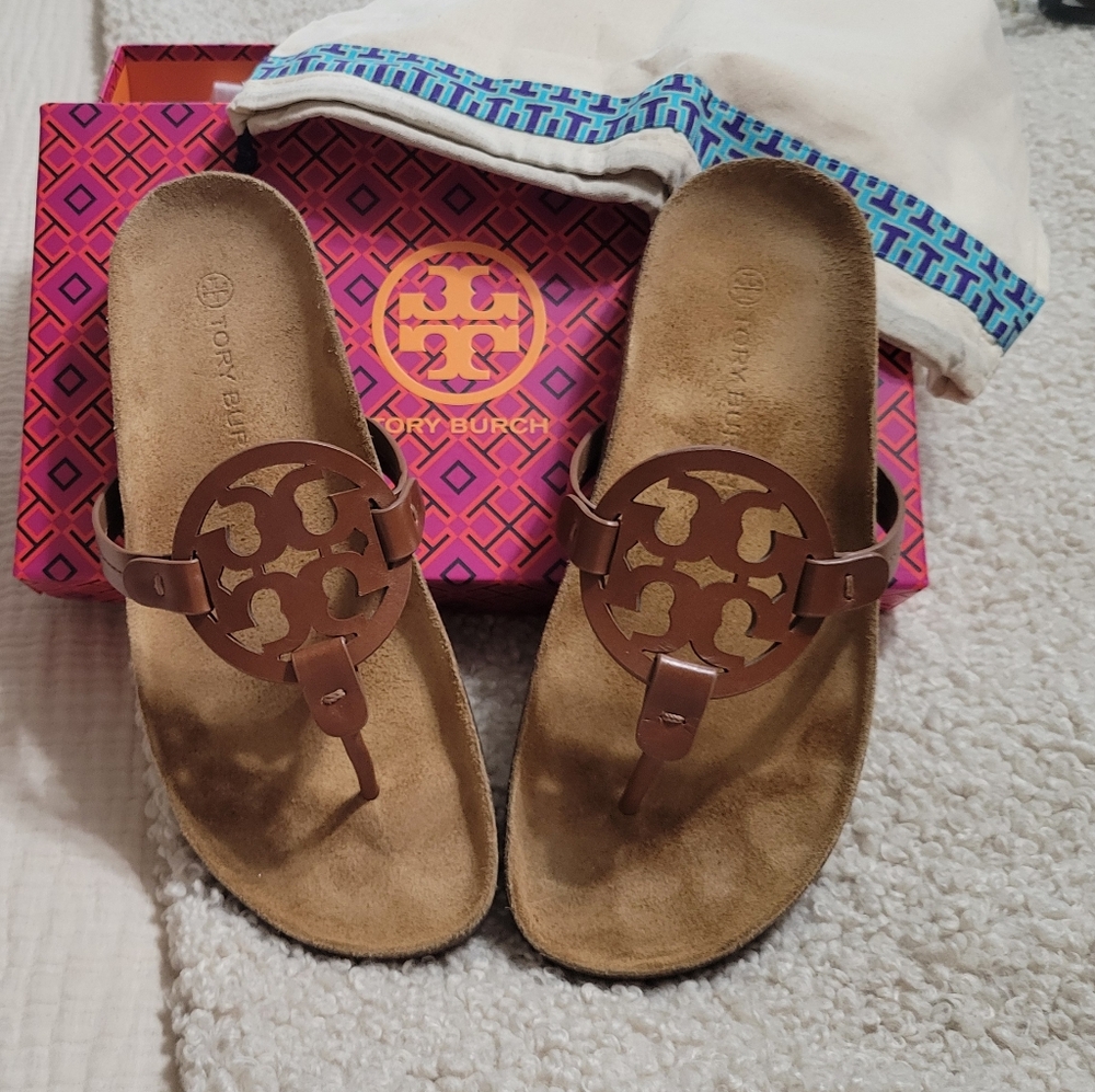 Tory Burch Miller Cloud Walker Natural Size 9